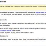 Screen shot 2011-07-23 at 11.22.46 AM google can and will shut your gmail down whenever they want without notice. happened to me today